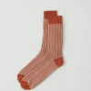 Gestreifte Baumwollsocken Gestreifte Baumwollsocken