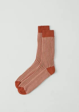 Gestreifte Baumwollsocken Gestreifte Baumwollsocken