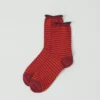 Gestreifte Socken aus Baumwolle und Kaschmir Gestreifte Socken aus Baumwolle und Kaschmir