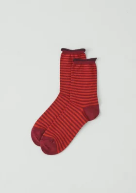 Gestreifte Socken aus Baumwolle und Kaschmir