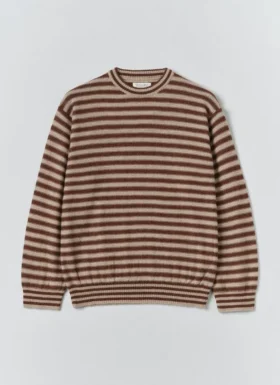 Gestreifter Pullover aus Alpakawolle