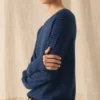 Gestreifter Pullover aus Wolle und Kaschmir