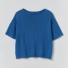 Gestricktes T-Shirt aus Baumwoll-Leinen