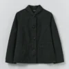 Hal Arbeitsjacke aus Baumwoll-Leinen-Mischgewebe mit feinem Hahnentrittmuster Hal Arbeitsjacke aus Baumwoll-Leinen-Mischgewebe mit feinem Hahnentrittmuster