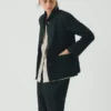 Hal Arbeitsjacke aus Baumwoll-Leinen-Mischgewebe mit feinem Hahnentrittmuster Hal Arbeitsjacke aus Baumwoll-Leinen-Mischgewebe mit feinem Hahnentrittmuster