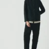 Hal Arbeitsjacke aus Baumwoll-Leinen-Mischgewebe mit feinem Hahnentrittmuster Hal Arbeitsjacke aus Baumwoll-Leinen-Mischgewebe mit feinem Hahnentrittmuster