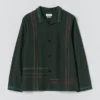 Handbestickte Baumwolljacke mit Streifen