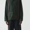Handbestickte Baumwolljacke mit Streifen