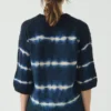 Handgestricktes Shibori-Oberteil