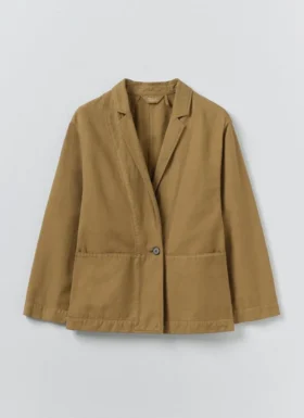 Jacke aus Baumwoll-Leinen-Twill