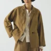 Jacke aus Baumwoll-Leinen-Twill Jacke aus Baumwoll-Leinen-Twill