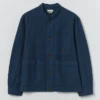 Jacke aus stückgefärbter Baumwoll-Canvas mit Stehkragen Jacke aus stückgefärbter Baumwoll-Canvas mit Stehkragen