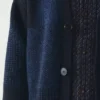 Jacquard-Strickjacke aus britischer Wolle