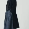 Japanischer Denim-Mantel mit überschnittenen Schultern