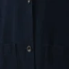 Japanischer Denim-Mantel mit überschnittenen Schultern