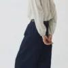 Jeanshose mit weitem Bein
