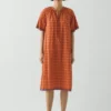 Kaftan aus Baumwolle mit Bistrot-Karomuster Kaftan aus Baumwolle mit Bistrot-Karomuster