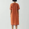 Kaftan aus Baumwolle mit Bistrot-Karomuster Kaftan aus Baumwolle mit Bistrot-Karomuster