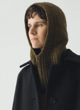 Kapuze aus Alpaka-Bouclé