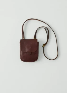Kate Sheridan Leder-Tasche mit halbkreisförmigen Laschen