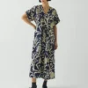 Kleid mit Geschirr-Print