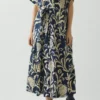 Kleid mit Geschirr-Print