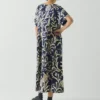 Kleid mit Geschirr-Print