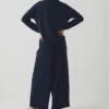Lange Jersey-Hose mit Loopback-Struktur