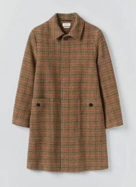 Lebhafter karierter Wollmantel Lebhafter karierter Wollmantel