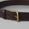 Leder-Gürtel mit Messingschnalle