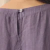 Leichtes Leinenkleid mit geraffter Taille