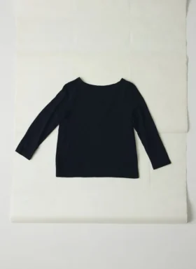 Lia Baumwoll-T-Shirt mit U-Boot-Ausschnitt