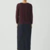 Lia Baumwoll-T-Shirt mit U-Boot-Ausschnitt