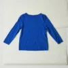 Lia T-Shirt mit U-Boot-Ausschnitt, stückgefärbt