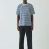 Locker sitzendes T-Shirt mit breiten Streifen