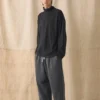 Lounge-Hose aus gebürsteter Baumwoll-Hanf-Mischung Lounge-Hose aus gebürsteter Baumwoll-Hanf-Mischung
