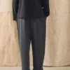 Lounge-Hose aus gebürsteter Baumwoll-Hanf-Mischung Lounge-Hose aus gebürsteter Baumwoll-Hanf-Mischung