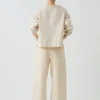 Lässige Jeans-Hose mit weitem Bein