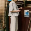 Lässige Jeans-Hose mit weitem Bein