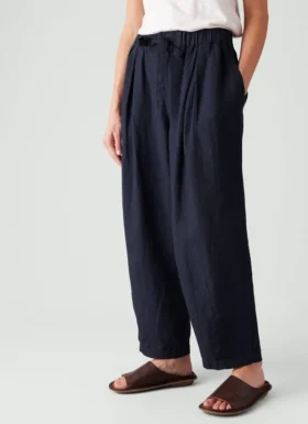 Minako Garment-dyed-Leinen-Hose