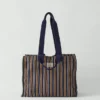 Moismont gestreifte Baumwolltasche