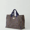 Moismont gestreifte Baumwolltasche