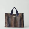 Moismont gestreifte Baumwolltasche