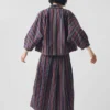 Pantry Stripe Baumwoll-Wickelhemd