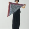 Patchwork-Streifen-Bandana im Blockdruck