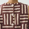 Patchwork-Streifen-Blockdruck-Oberteil Patchwork-Streifen-Blockdruck-Oberteil