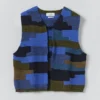 Patchwork-Strickweste aus Wolle Patchwork-Strickweste aus Wolle