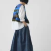 Patchwork-Strickweste aus Wolle Patchwork-Strickweste aus Wolle