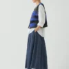 Patchwork-Strickweste aus Wolle Patchwork-Strickweste aus Wolle