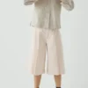 Plissierte Jeansshorts